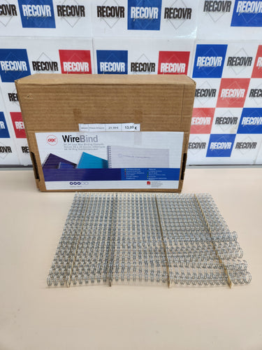 Espiral Metálica para Encuadernar 100und 9.5mm
